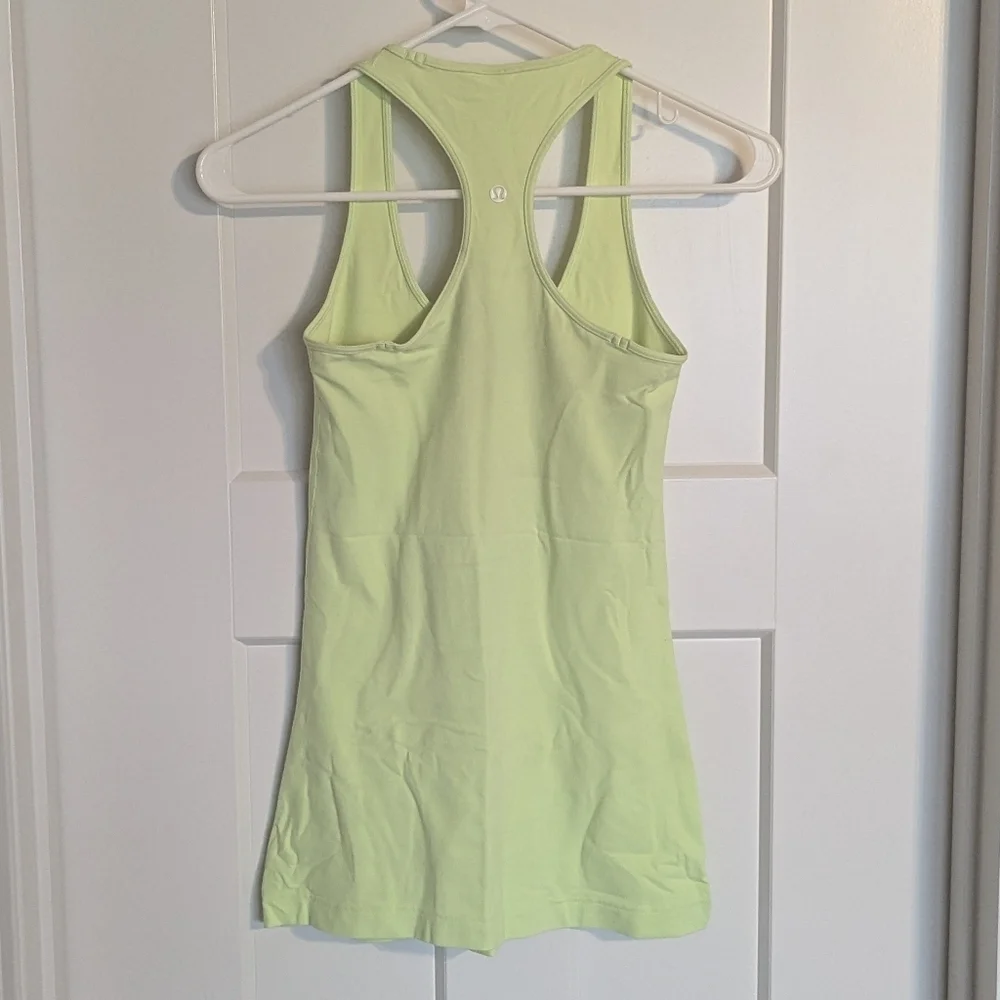 Lululemon Soft Highlighter Yellow Tank Top sz 4